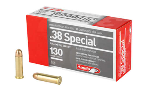 Ammunition Aguila Ammunition Pistol 38Special AGUILA 38SPL 130GR FMJ 50/1000 • Model: Pistol